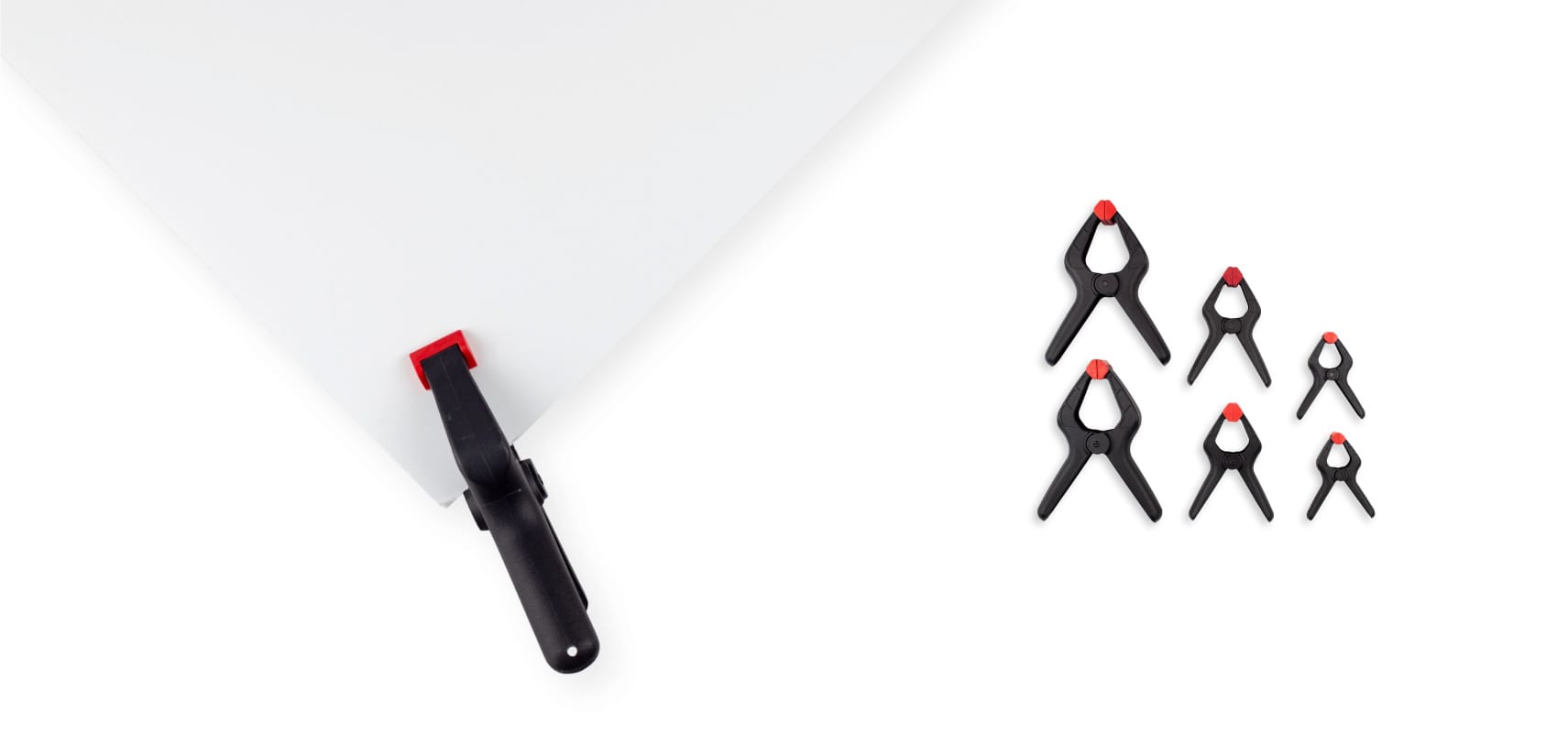 Clamps used for propping photo studio gear