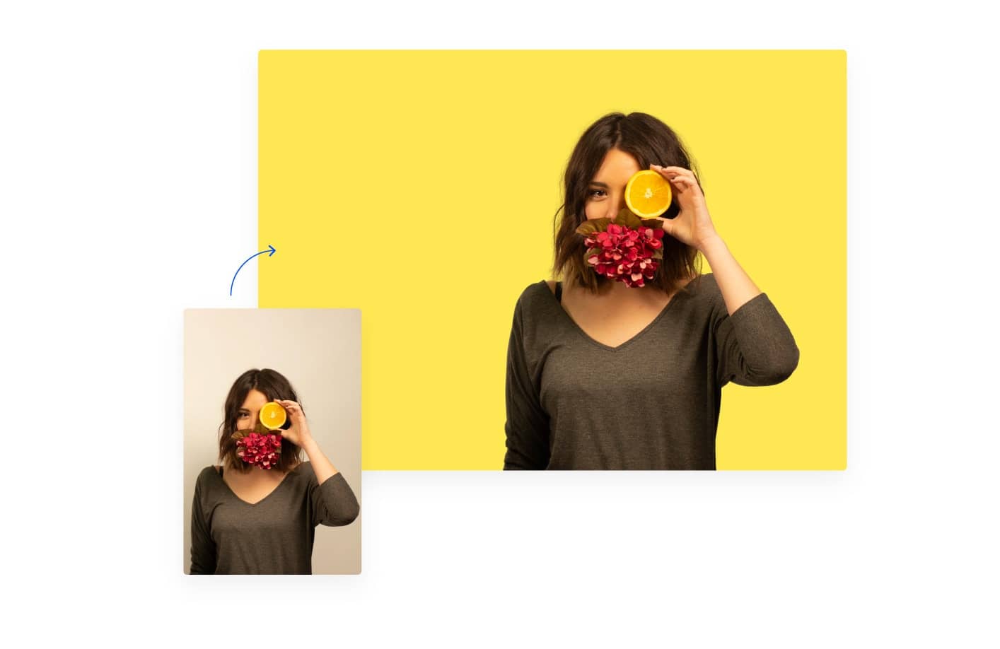 Removing the background of a person's hair