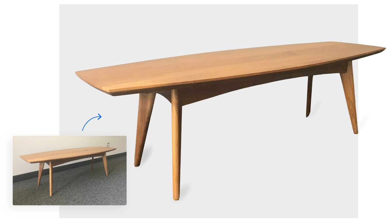 Clipping Magic removes the background from even unprofessional cellphone images