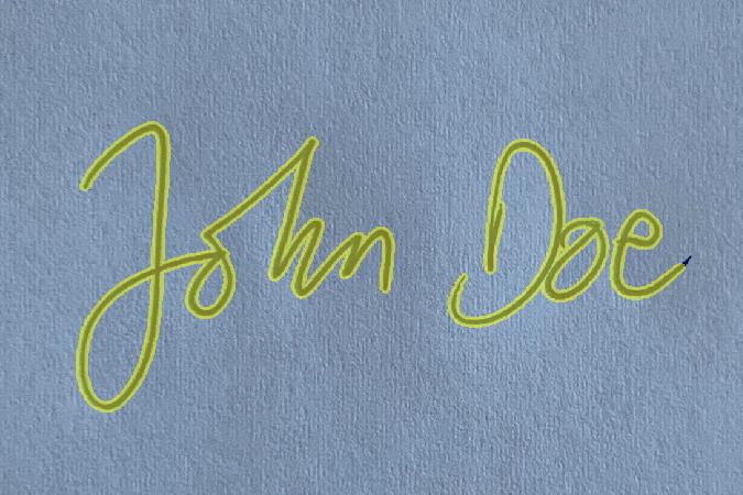 Original tutorial image with marks