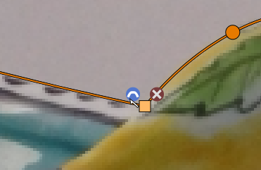 Original tutorial image with marks