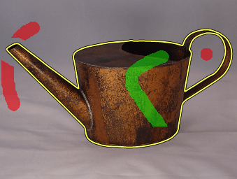 Original tutorial image with marks